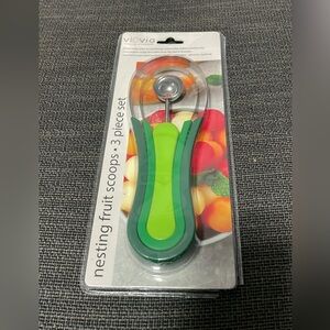 Viovia Green Nesting Fruit Scoop Set